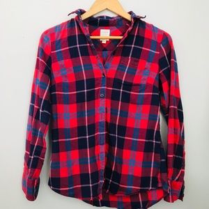 J crew button down flannel work shirt